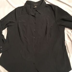 Lane Bryant black dress shirt (18/20) with stretch